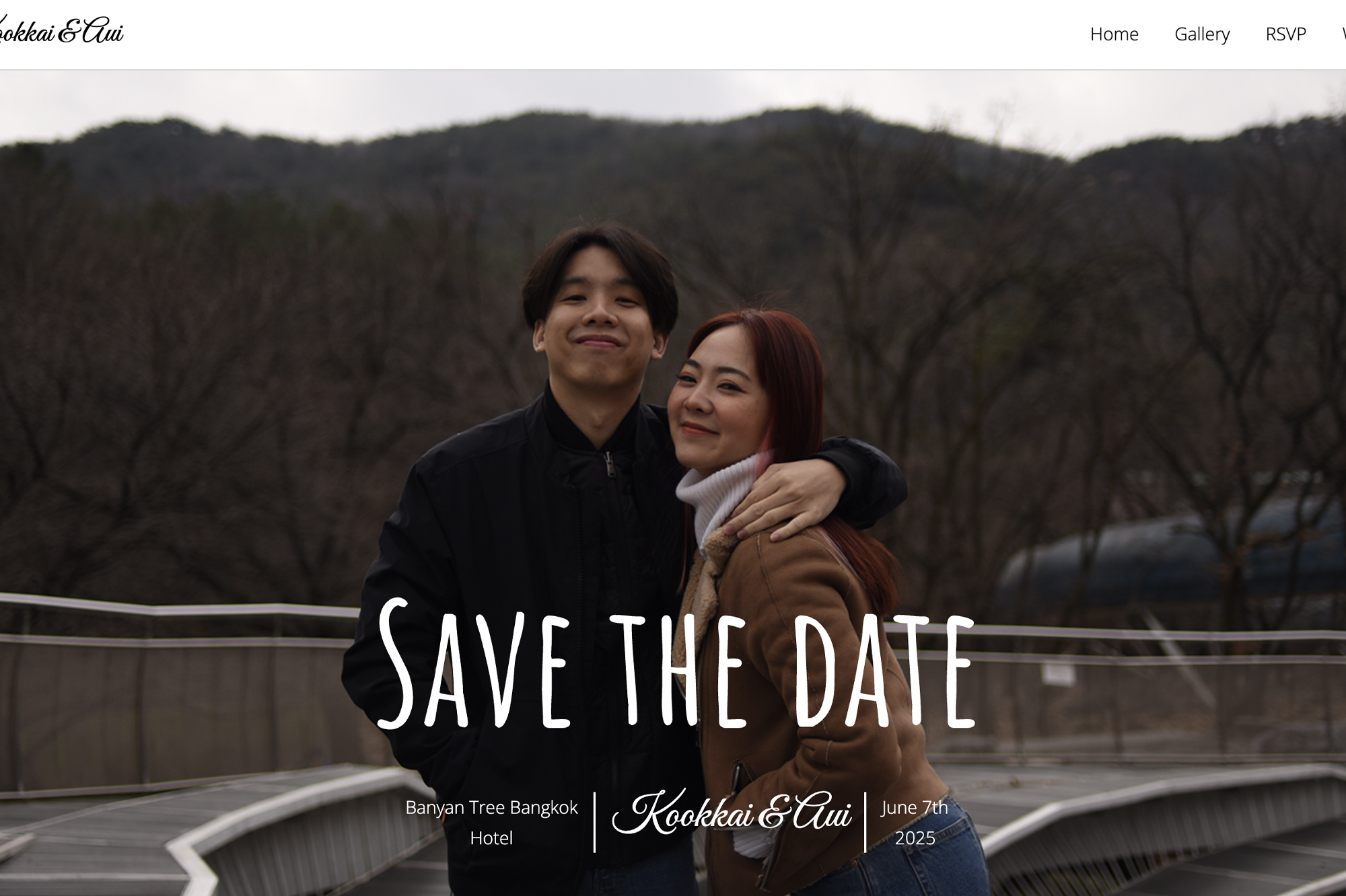 Wedding Website Kookkai Aui